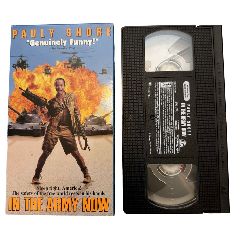 In The Army Now VHS Pauly Shore 1994 Comedy Movie Hollywood Pictures 3079